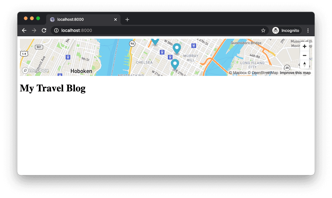 Gatsby Blog With Mapbox GL JS Using React Hooks 